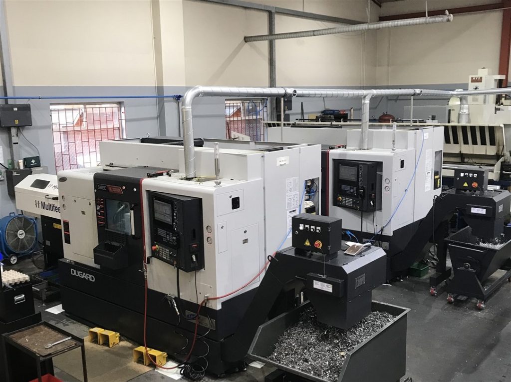 Two Dugard SMEC turning centres in action at AW Engineering