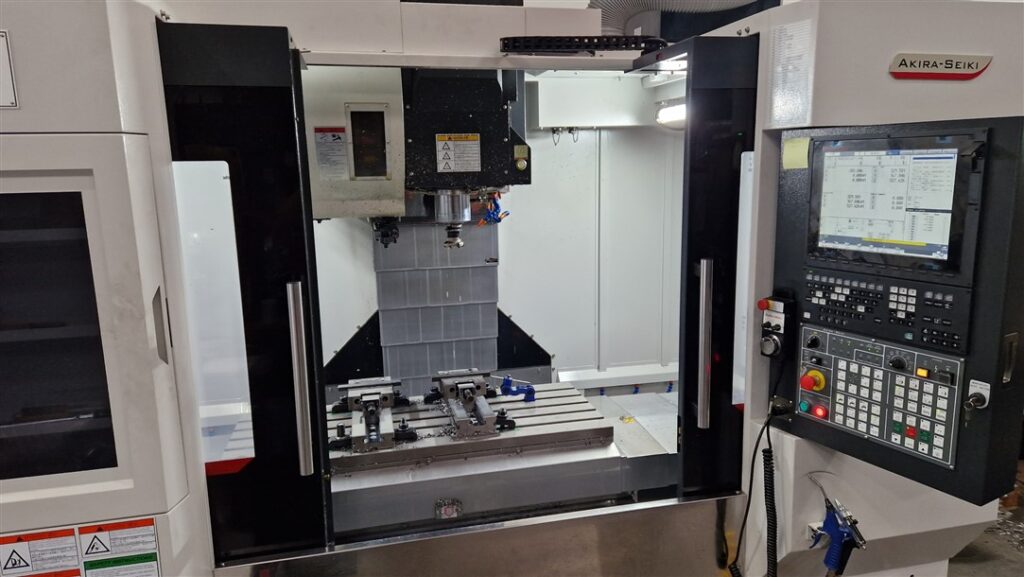 The spacious work area of the Dugard 1000XP enables Adams Precision to set-up multiple components simultaneously